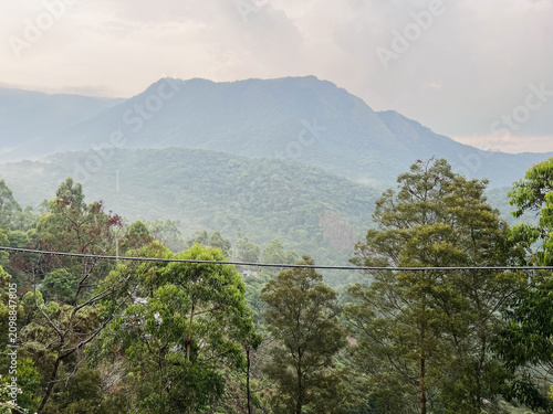 view of the mountains