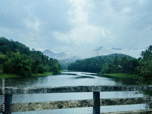 the river in the mountains