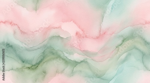 pastel colors watercolor background soft pink mint green abstract art marble texture dreamy design whimsical pattern colorful swirls pastel pink green pink soft focus