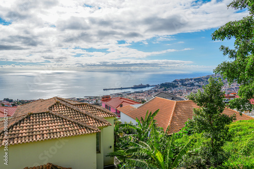 Two Coastal Island Views with Ocean, Green Meadows and Sunset - Daylight Scenes