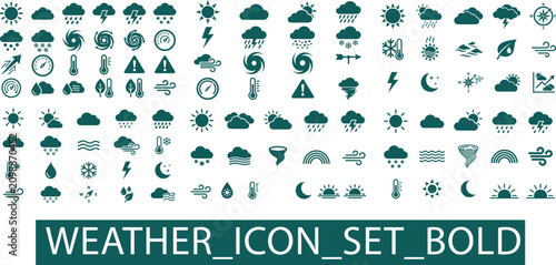 weather icon set png vector 