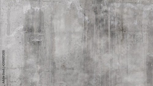 Foto Weathered concrete wall texture with aged cement stains and grunge surface