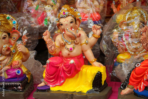 Obraz na plátně Hindu God Ganesha, Lord ganesha , Ganesha festival