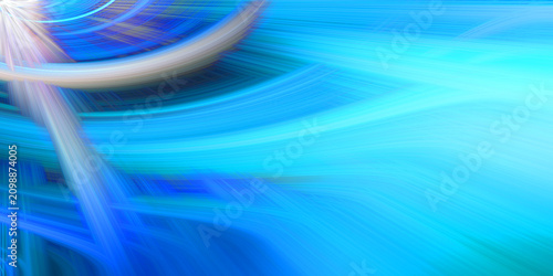 Fotografía Vibrant blue abstract background with motion blur lines and glowing light rays effects