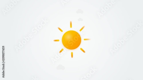 sunrise animation minimalis modern
