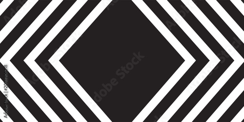 Fotografía Seamless pattern with black and white diagonal stripes (zigzag, chevron)