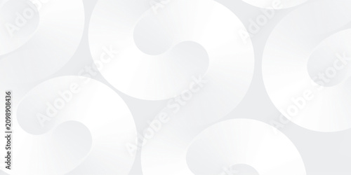 Bilde på lerret Abstract white glowing geometric lines on gray background