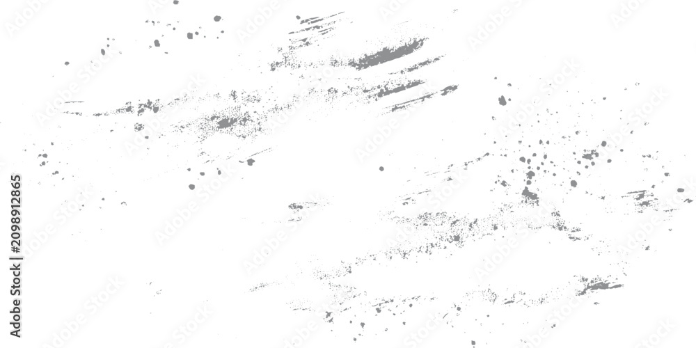 Fototapeta premium Grunge texture with gray splatters and scratches on white background for design elements