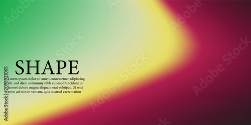 Photos Modern website hero section template with vibrant gradient mesh background, navi