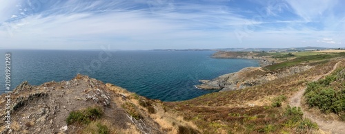 Paysage panoramique de Bretagne.