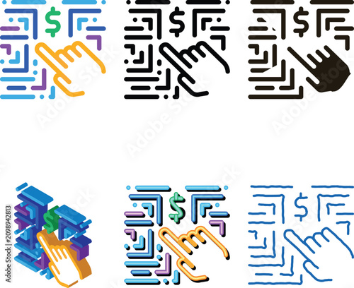 Fotografía money-making innovation icon vector