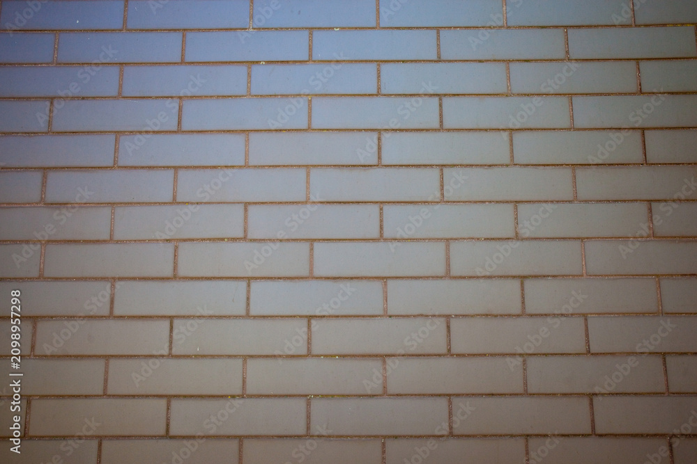 Obraz premium Ściana z białej cegły klinkierowe. White brick wall
