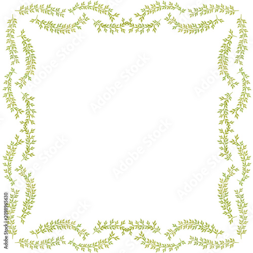 Green Leafy Border Decoration