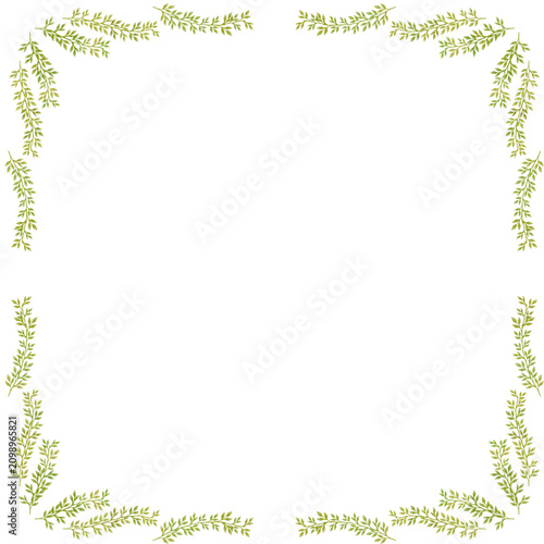 Green Leafy Border Decoration
