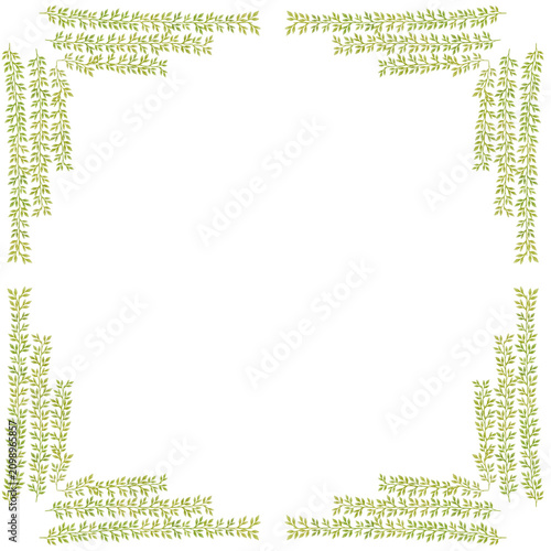 Green Leafy Border Decoration