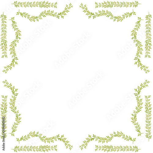 Green Leafy Border Decoration