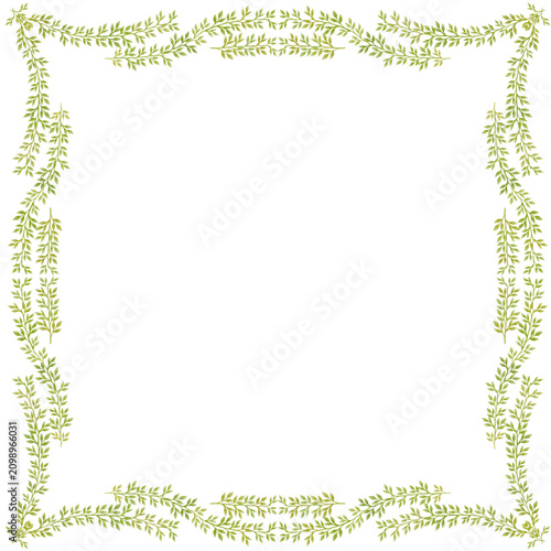 Green Leafy Border Decoration