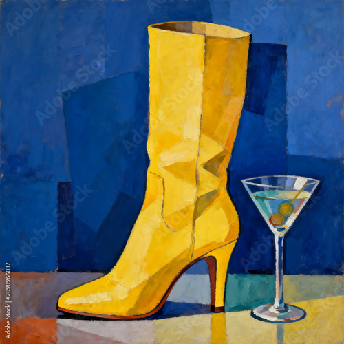 High Heels and Cocktails Series Decorative Art
