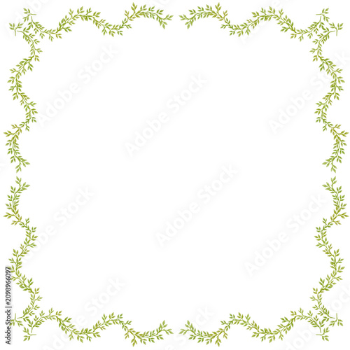 Green Leafy Border Decoration