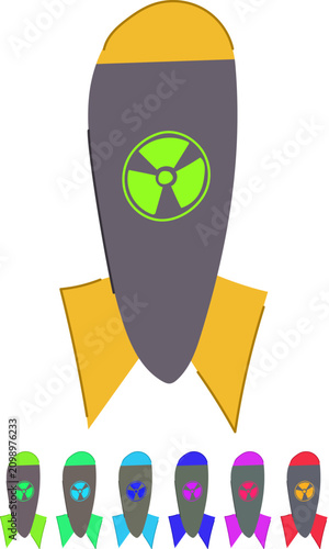 Cuadro en lienzo nagasaki atomic bomb cartoon