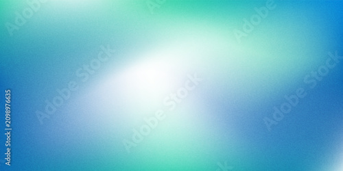 Foto amazing blue green blur gradient with grainy noise texture