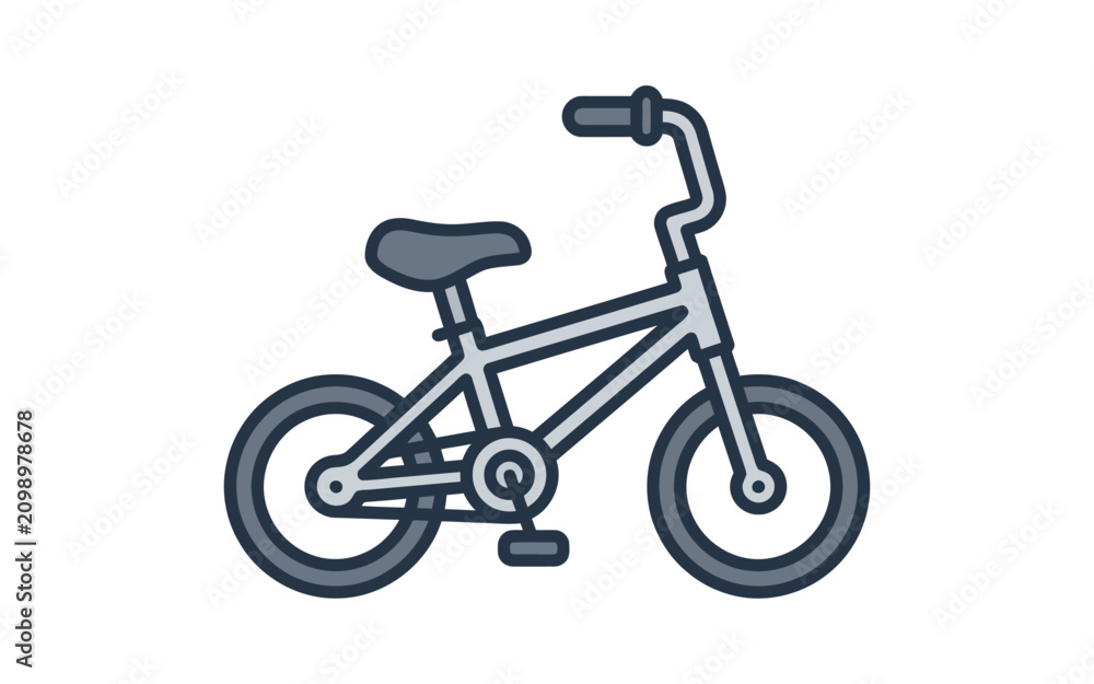 Fototapeta premium Kids Bicycle Vector Illustration