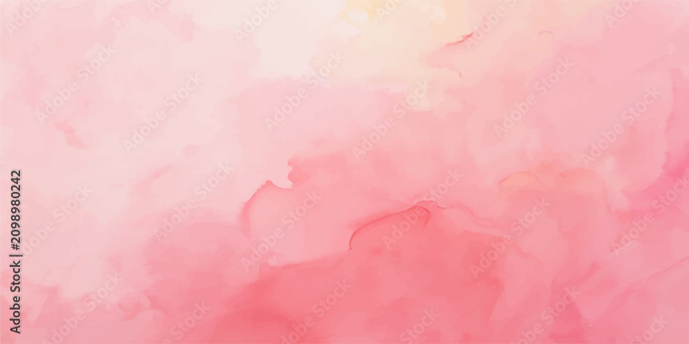 Fototapeta premium Soft pink watercolor background with pastel paint wash texture for elegant creative design projects