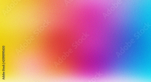 Bright multicolored gradient featuring a lively blend of yellow orange pink purple and blue tones for energetic designs