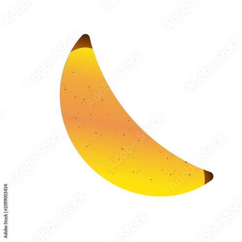 Foto Yellow Banana Flat Illustration - Fresh Fruit