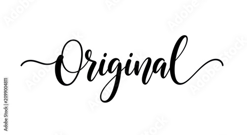?Original? Handwritten Script Lettering Vector