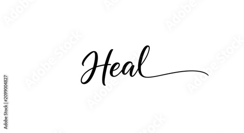Heal Calligraphy Lettering Design