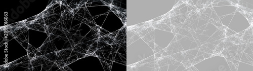 Fotografie Shattered glass texture with complex fracture lines