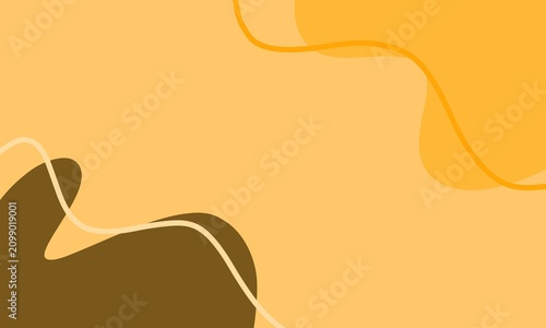 Coffee and chocolate wavy background with flowing creamy lines and warm brown tones. Abstract beverage inspired banner. Dessert themed banner template