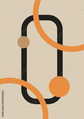 Abstract geometrict wallpaper design