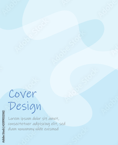 Abstract wave cover design