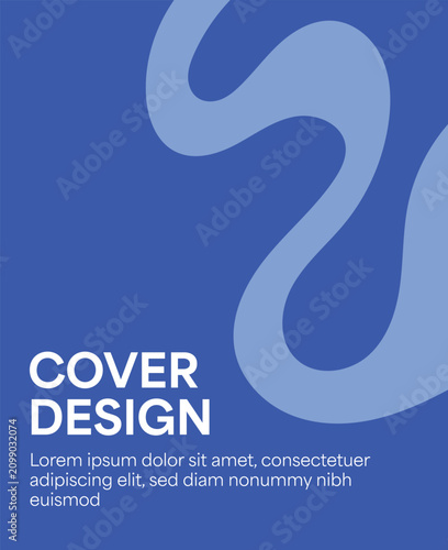 Abstract wave cover design