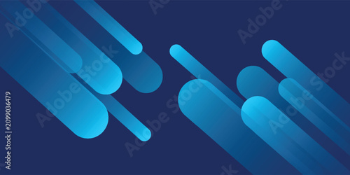 Fotografie Abstract minimalist backgrounds featuring smooth wavy curves in professional blue, pink, and earthy brown tones