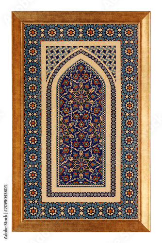 Handmade ceramic wall decorations. Turkey.
