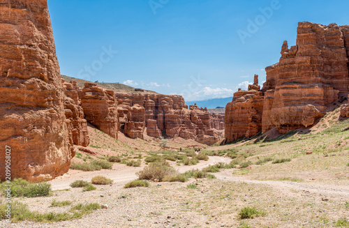 Canvas Print Charyn Canyon in the Ili Valley in Kazakhstan