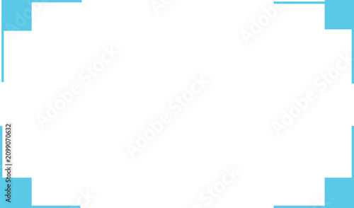 Bold Corner Highlight Frame Overlay, Minimal UI Selection Border Interface