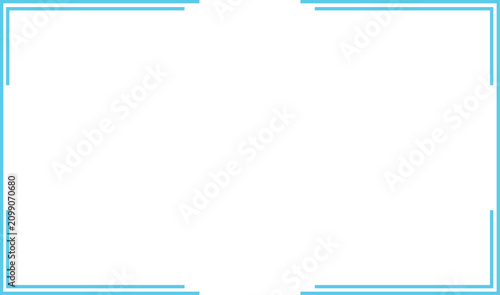 Double Line Highlight Frame Overlay, Modern UI Interface Border Element