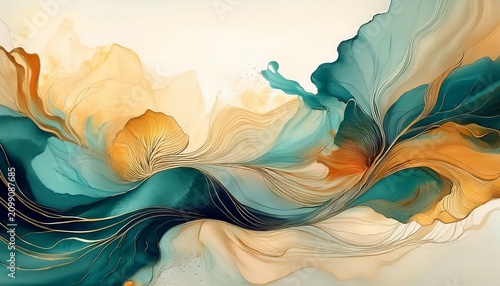 Abstract Ink Art Perfect For Background