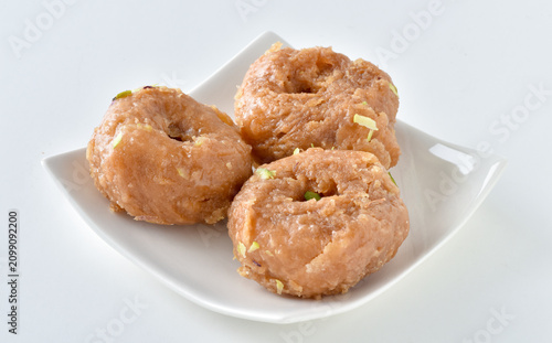 Fotografie Baloo Shahi or Balu Shai or Balo Shahi is a classic indian sweet or indian mithai