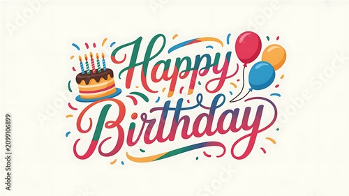happy birthday card with happy birthday