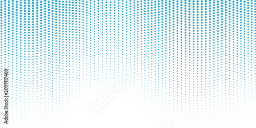 Fotografia Blue dotted wave line pattern
