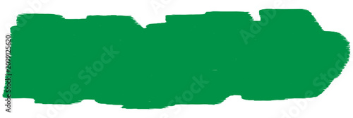 Grunge Handmade Eco Paint Roller . Organic Vector brush Strokes . Distressed banner . Green highlight markers. Paintbrush collection for ecology products . Dry border in Green. Bulge lines