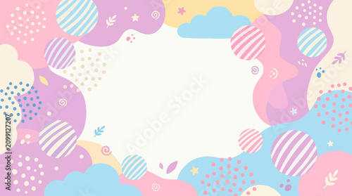 Foto Colorful abstract background with clouds.