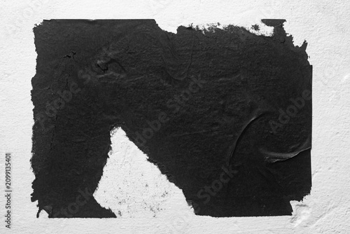 old black city poster on a white wall
