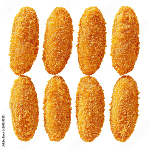 Crispy Fried Snack Food for Appetizers and Party Platters Isolated on Transparent Background