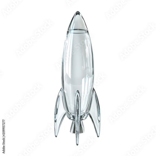 Rocket Design for Space Exploration and Innovation Projects Isolated on Transparent Background